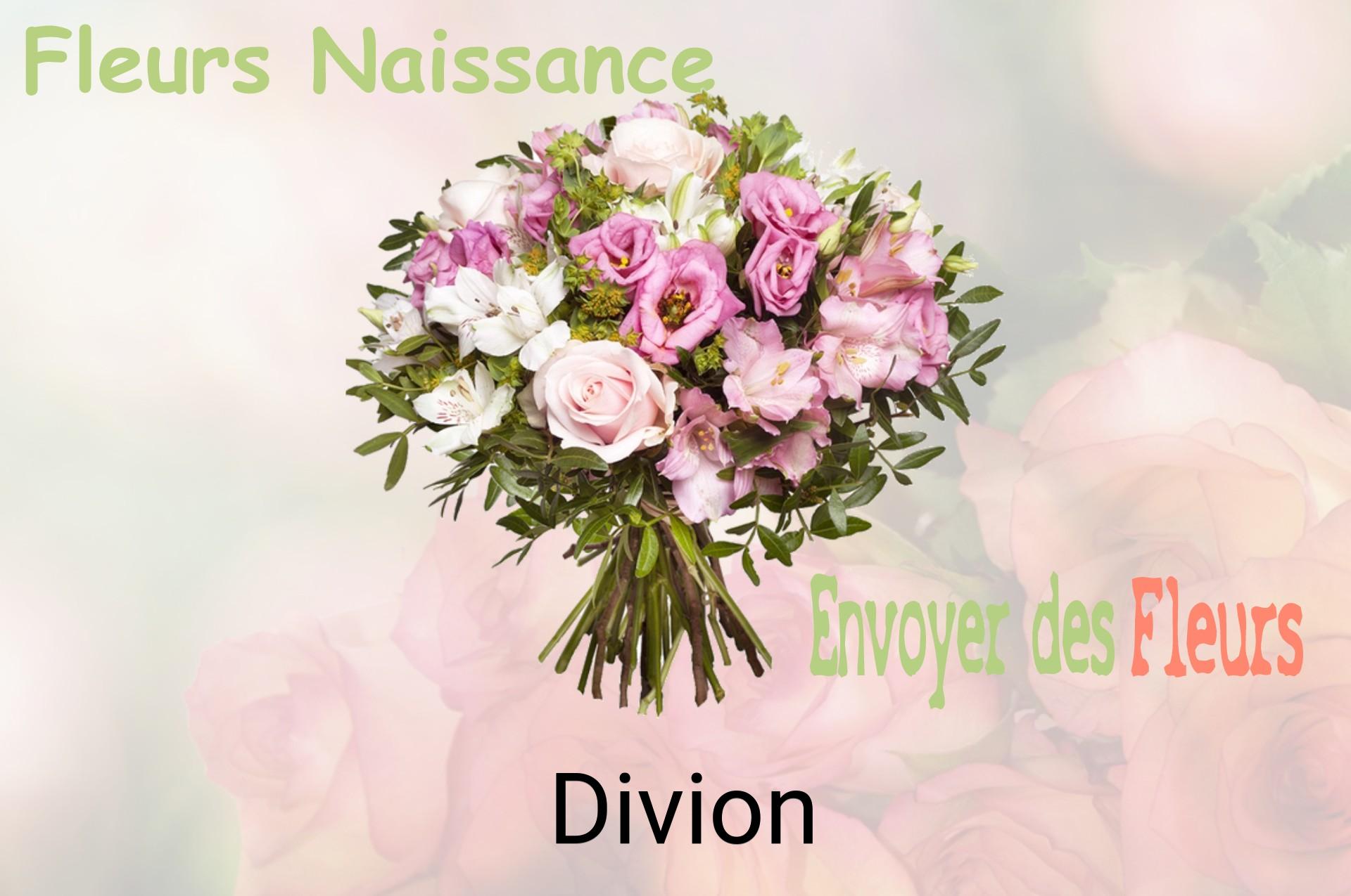 Bouquet de fleurs de naissance livré à Divion